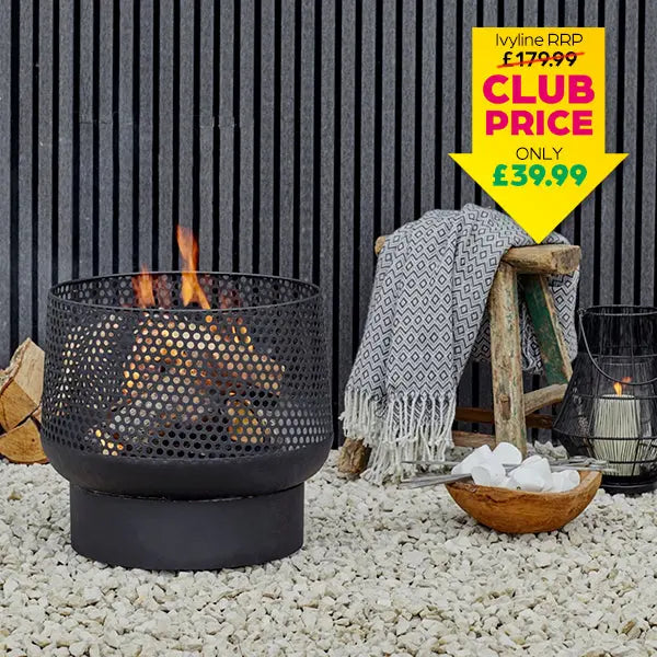 Buttermere Basket Fire Pit - Black