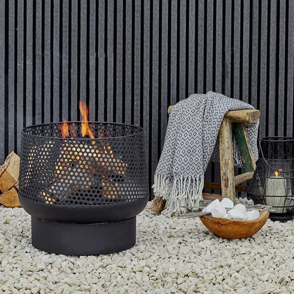 Buttermere Basket Fire Pit - Black