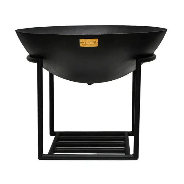 Cast Iron Fire Bowl - Black