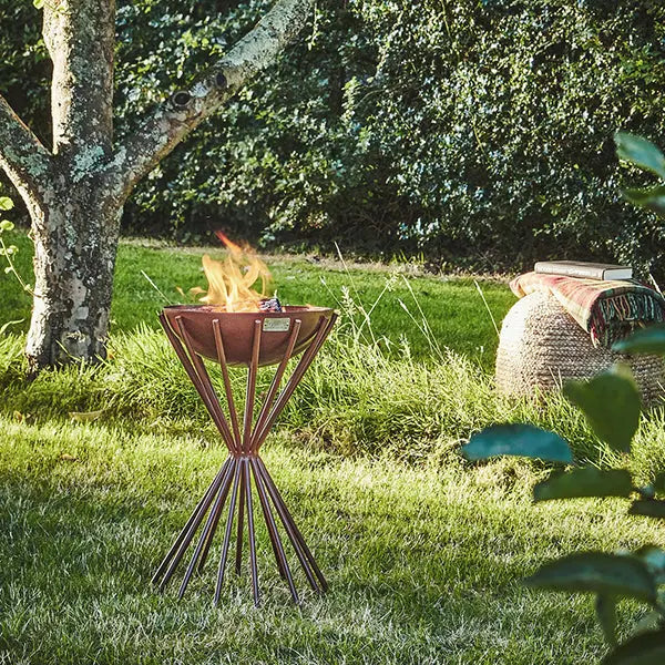 Dakota Tall Fire Bowl - Rust or Black
